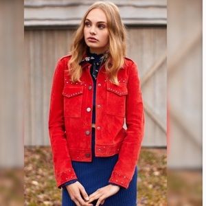 NWT Bagatelle red suede jacket 2